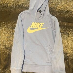 Nike Sky Blue Hoodie with white Logo
